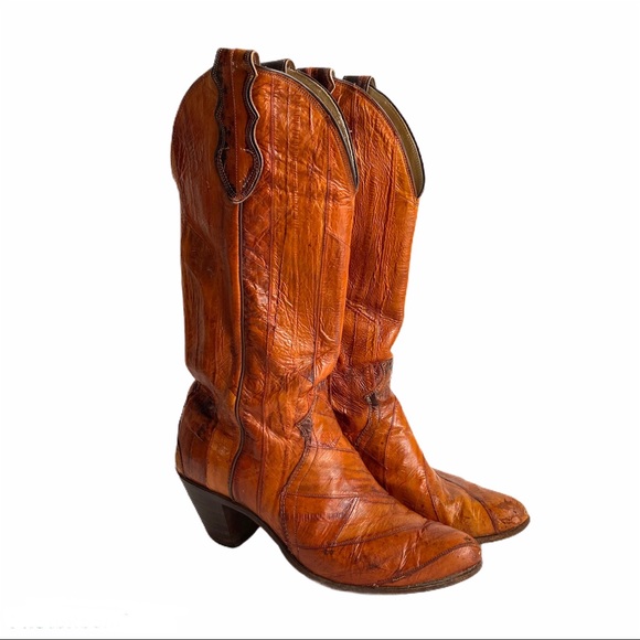 justin eel skin boots